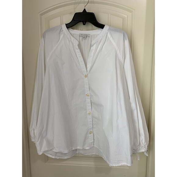 White Button-Up Blouse - Picture 1 of 2